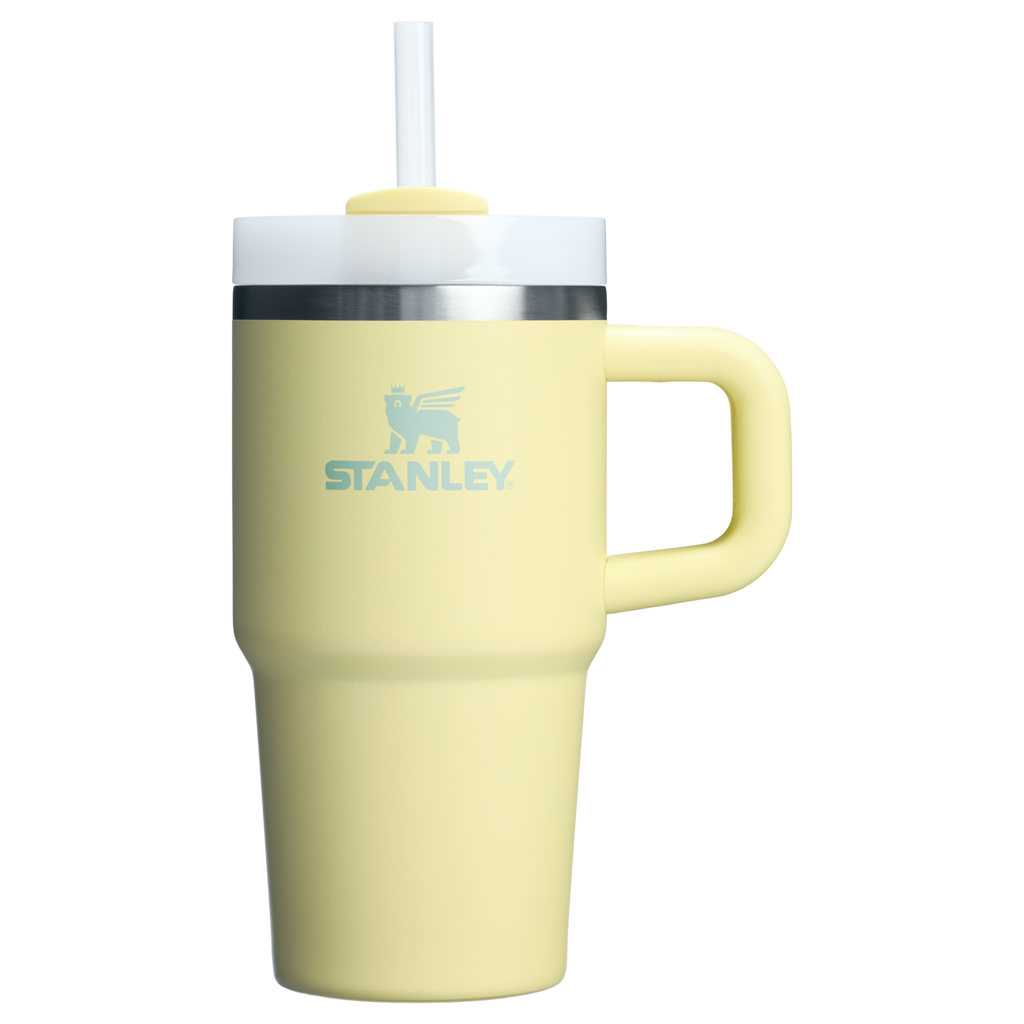 Double-Wall Vacuum The Quencher H2.O Flowstate Tumbler with Handle | Stanley Create D309N - Double-Wall Vacuum Insulated Travel Tumbler with Straw Detail