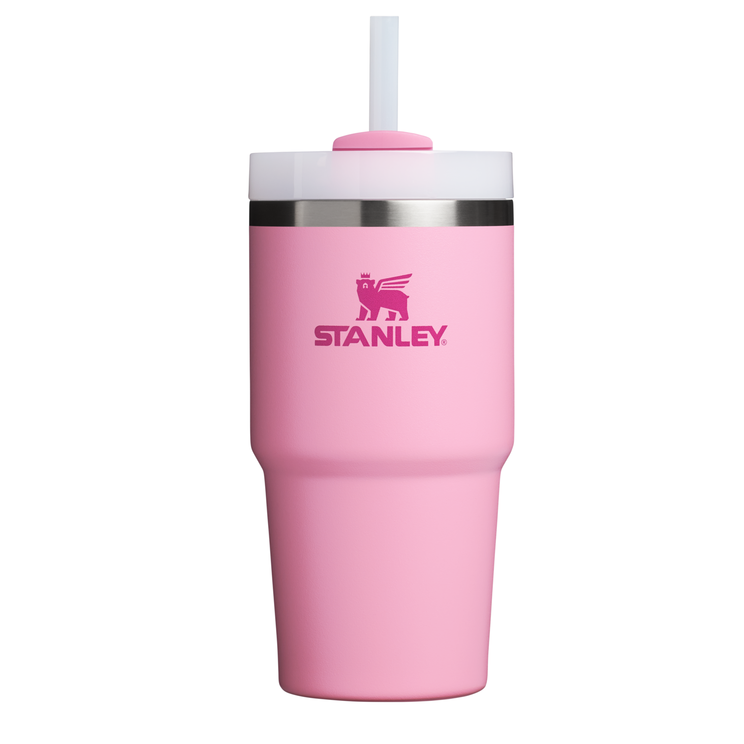 Double-Wall Vacuum The Quencher H2.0 Flowstate Tumbler | Stanley Create D330L - 40oz Large Capacity Car-Cup Friendly Quencher - Rose Quartz 2.0