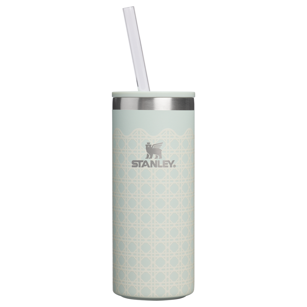 Premium All-Weather The Everyday Slim Can Cooler Cup D350R - Compact All-Weather Soft-Sided Cooler Backpack - Mist Rattan