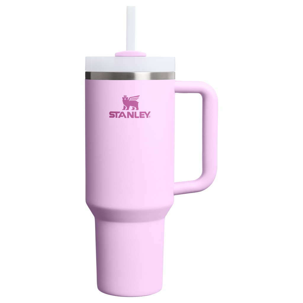Double-Wall Vacuum The Quencher H2.0 Flowstate Tumbler  | Stanley Create D332L - 40oz Large Capacity Car-Cup Friendly Quencher - Soft Orchid