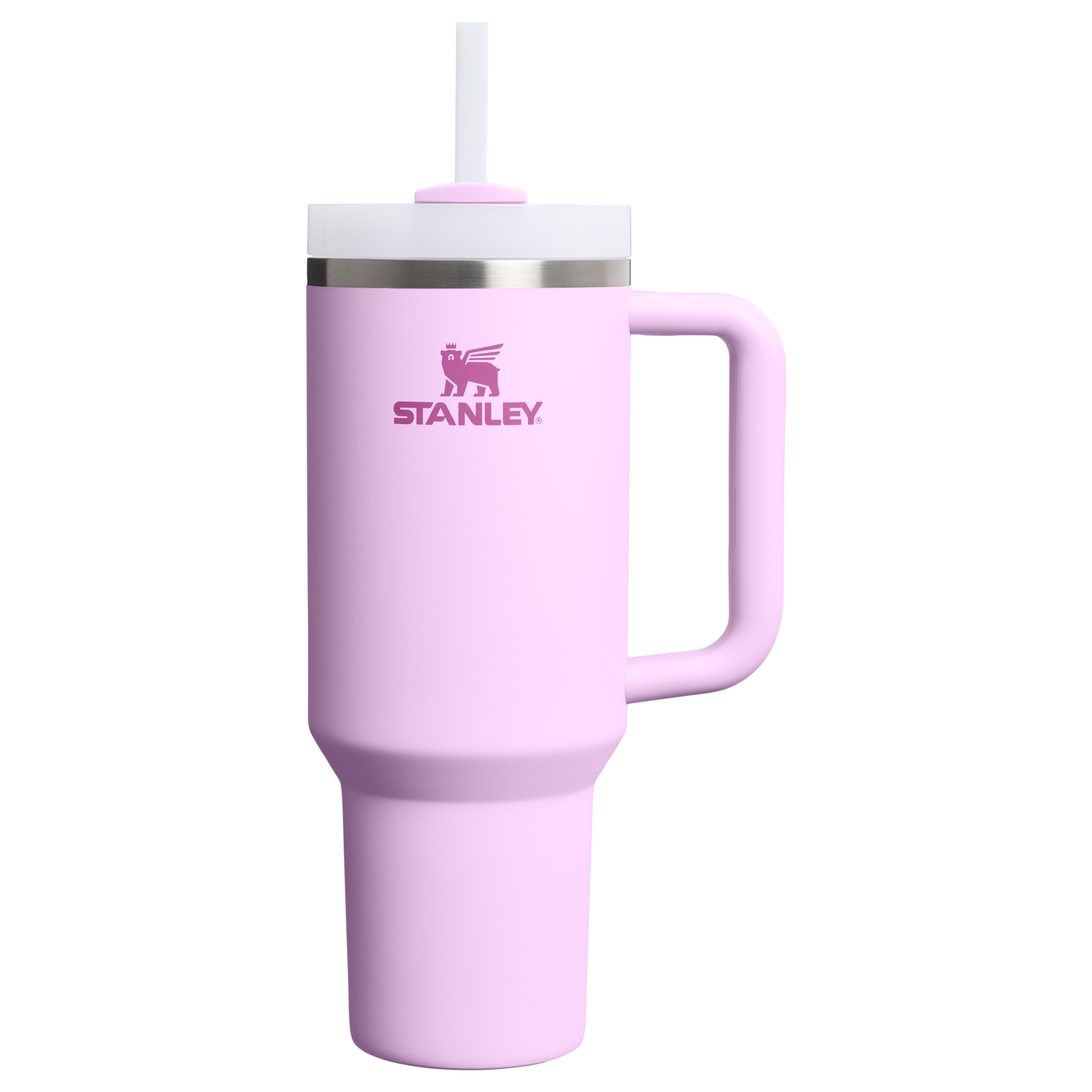 Double-Wall Vacuum The Quencher H2.0 Flowstate Tumbler  | Stanley Create D332L - 40oz Large Capacity Car-Cup Friendly Quencher - Soft Orchid