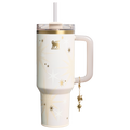 Insulated Travel The Quencher Luxe H2.0 Flowstate Tumbler D208F - 40oz Large Capacity Car-Cup Friendly Quencher - Starlight Shimmer