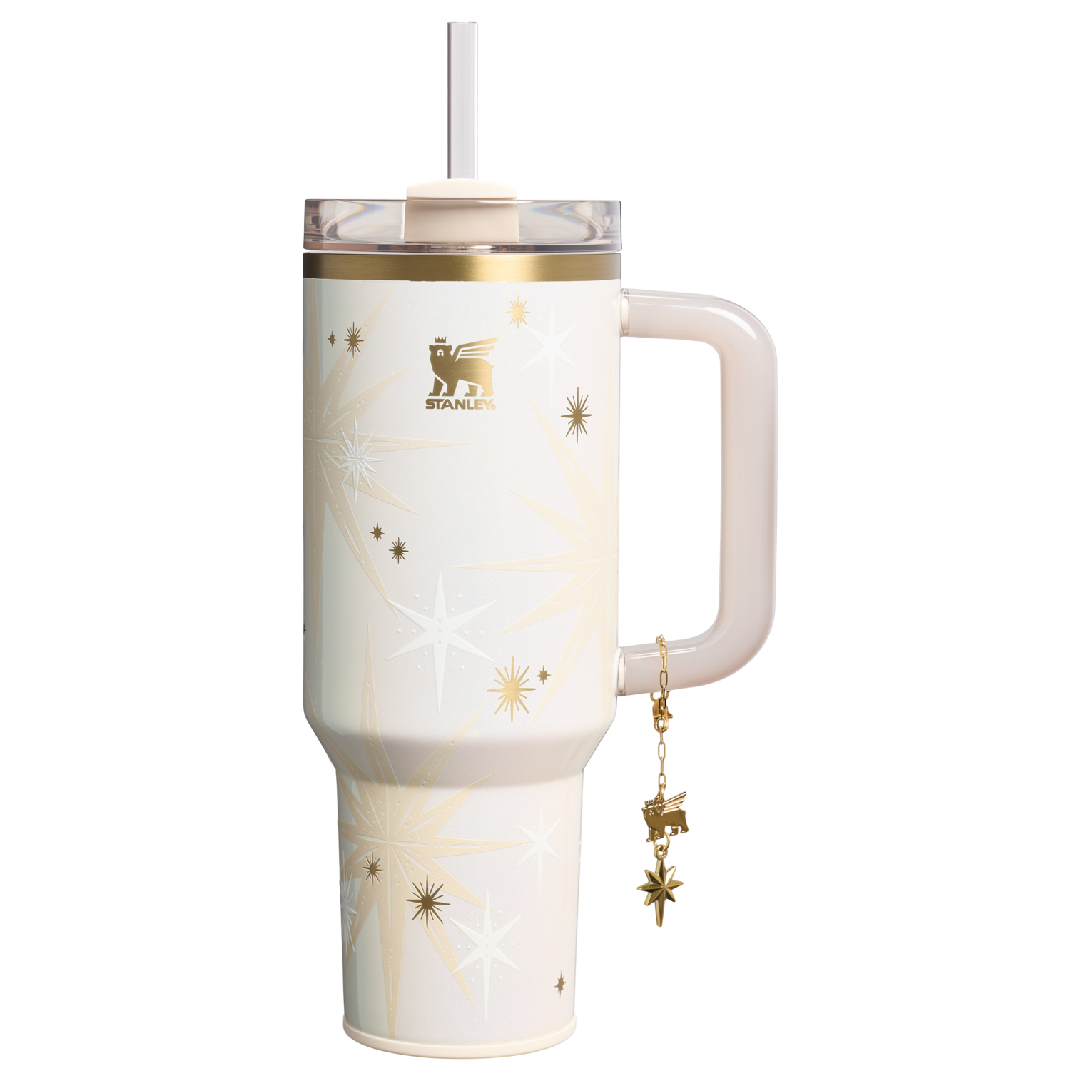 Insulated Travel The Quencher Luxe H2.0 Flowstate Tumbler D208F - 40oz Large Capacity Car-Cup Friendly Quencher - Starlight Shimmer