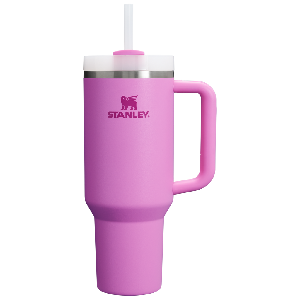 Insulated Travel The Quencher H2.0 Flowstate Tumbler D050X - 40oz Large Capacity Car-Cup Friendly Quencher - Peony