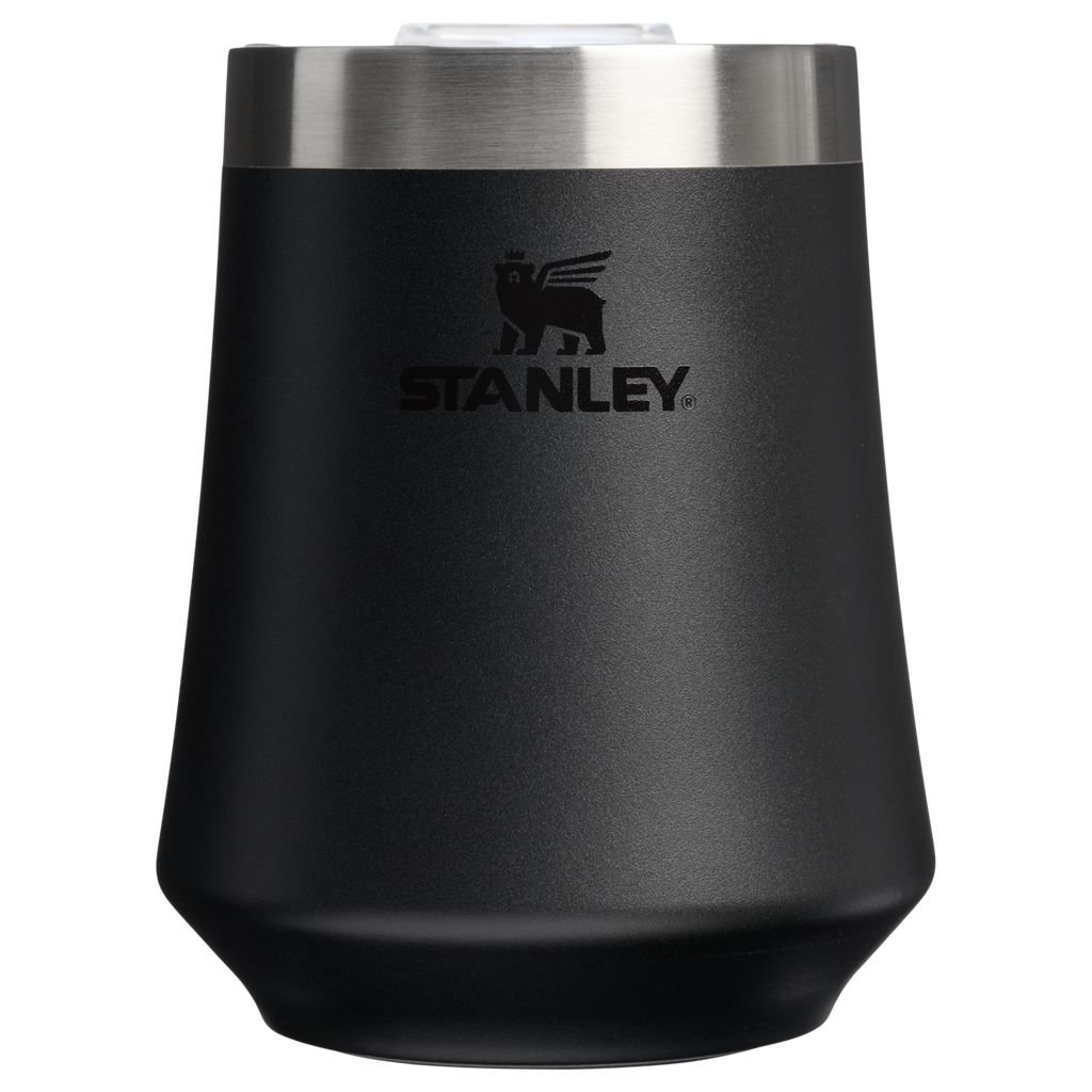 Vacuum Insulated Wine The Reserve Wine Tumbler | Stanley Create D302P - Premium Insulated Egg-Shaped Wine Glass for Outdoors - Black 2.0