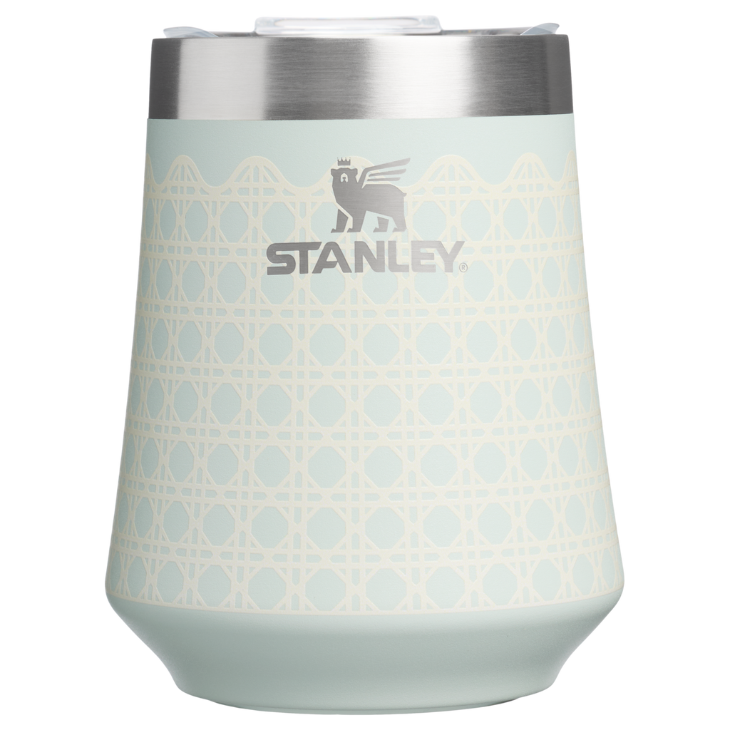 Shatterproof Luxury The Reserve Wine Tumbler D352C - Shatterproof Flavor-Preserving Cocktail Tumbler with Lid - Mist Rattan