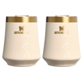 Flavor-Preserving The Cheers & Cheer Reserve Wine Tumbler | 2-pack D190T - Premium Insulated Egg-Shaped Wine Glass for Outdoors - Birch Woodgrain