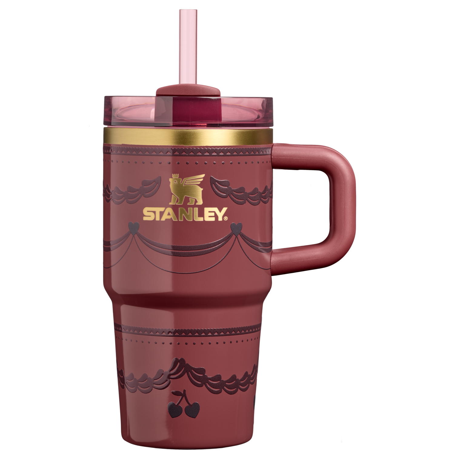 Large Capacity The Valentine’s Day Quencher H2.0  Flowstate Tumbler D234X - 40oz Large Capacity Car-Cup Friendly Quencher - Red Velvet Cake