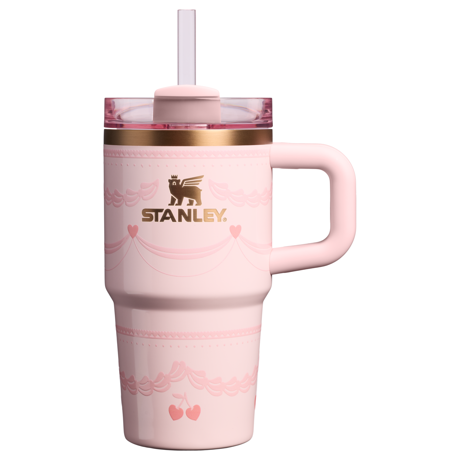 Large Capacity The Valentine’s Day Quencher H2.0  Flowstate Tumbler D234X - 40oz Large Capacity Car-Cup Friendly Quencher - Pink Velvet Cake