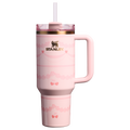 Splash-Resistant FlowState The Valentine’s Day Quencher H2.0 Flowstate Tumbler D231T - Double-Wall Vacuum Insulated Travel Tumbler with Straw - Pink Velvet Cake
