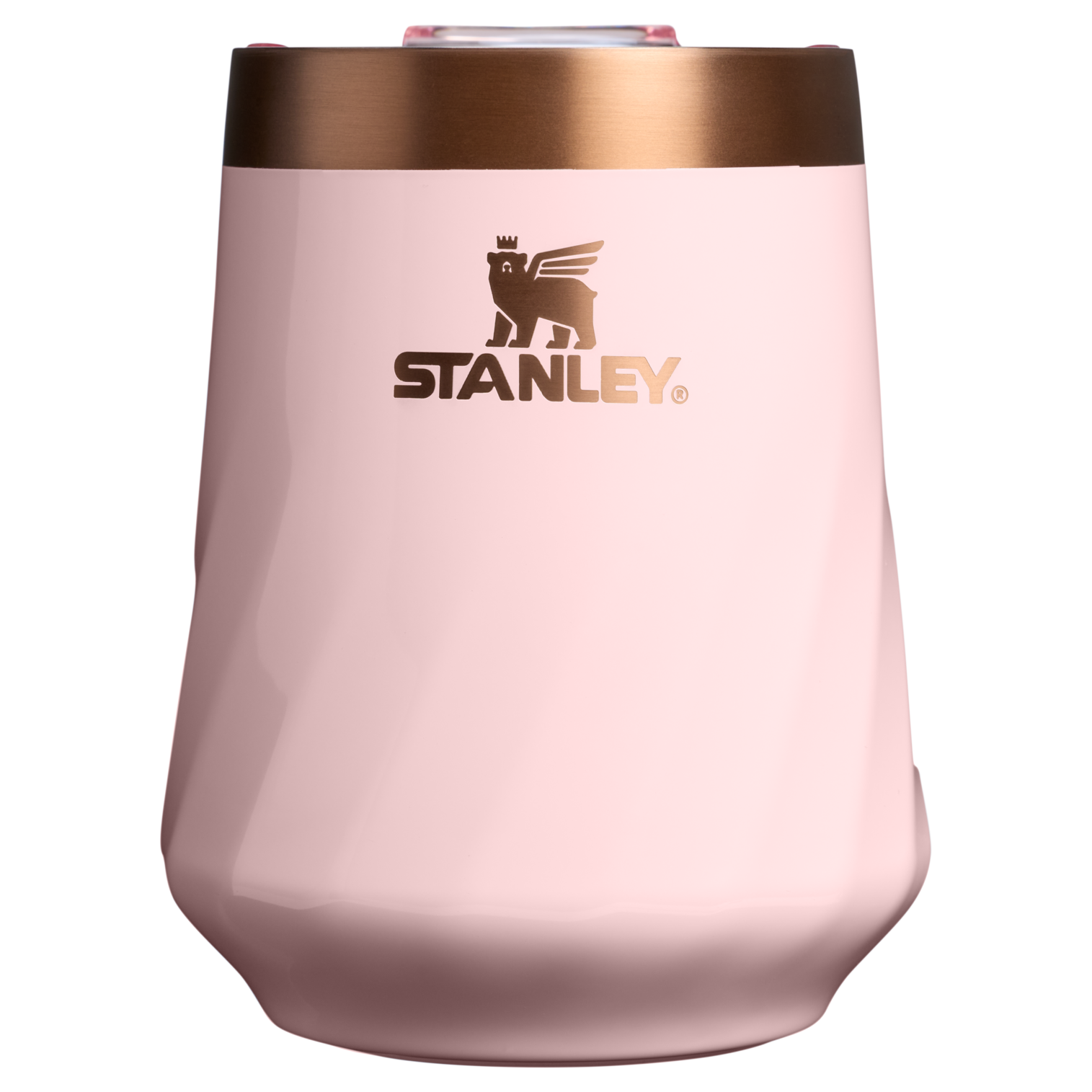 Premium Matte The Valentine’s Day Textured Reserve Wine Tumbler D233K - Shatterproof Flavor-Preserving Cocktail Tumbler with Lid - Pink Velvet Gloss