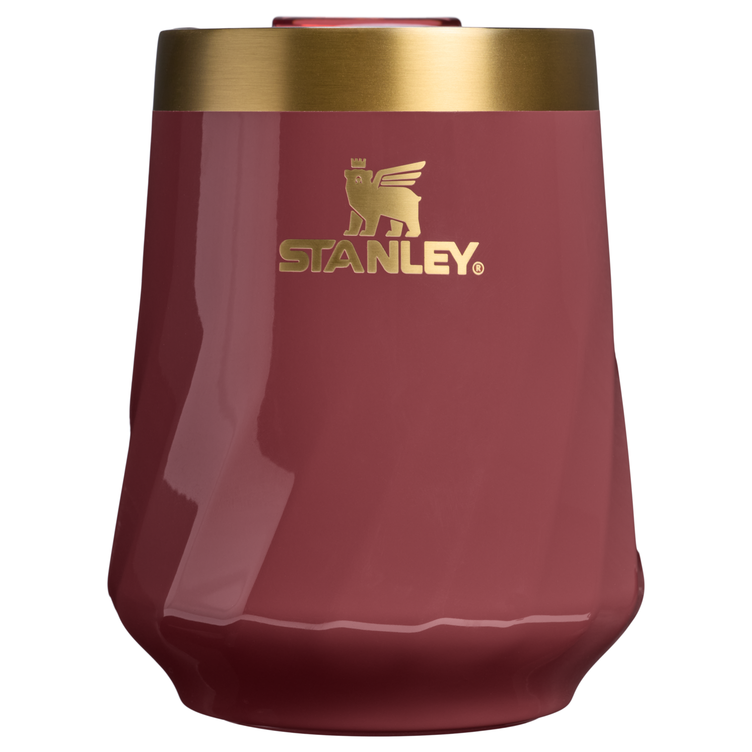 Premium Matte The Valentine’s Day Textured Reserve Wine Tumbler D233K - Shatterproof Flavor-Preserving Cocktail Tumbler with Lid - Red Velvet Gloss
