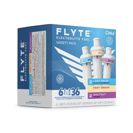 Natural Fruit Flavored Flyte 6-Pack Variety Pack MMZB - Zero-Calorie Multi-Flavor Sip Pods for Water Bottle Detail