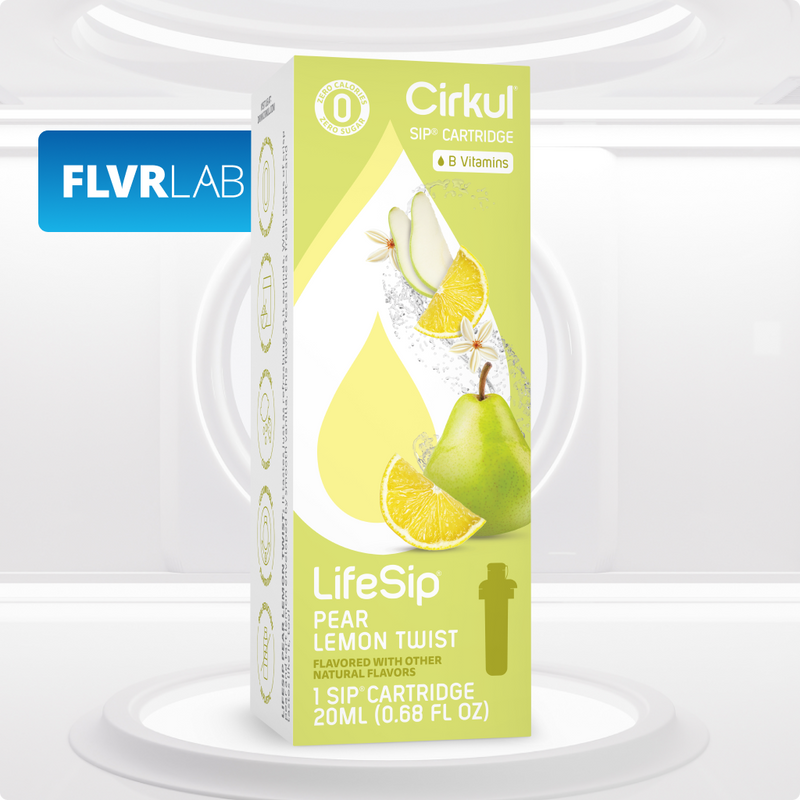 Zero-Calorie LifeSip Pear Lemon Twist L82Z - Electrolyte Hydration Enhanced Taste Cartridges Detail