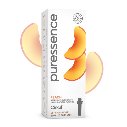 Vitamin-Infused Puressence Peach (Unsweetened) 2E7U - Sugar-Free Fruit Flavor Cartridge Refill - Default Title