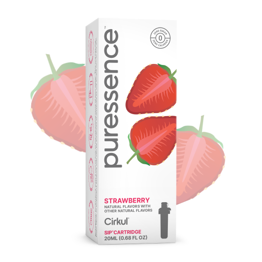 Zero-Calorie Puressence Strawberry (Unsweetened) OR1Y - Vitamin-Infused Natural Refreshing Flavor Core - Default Title