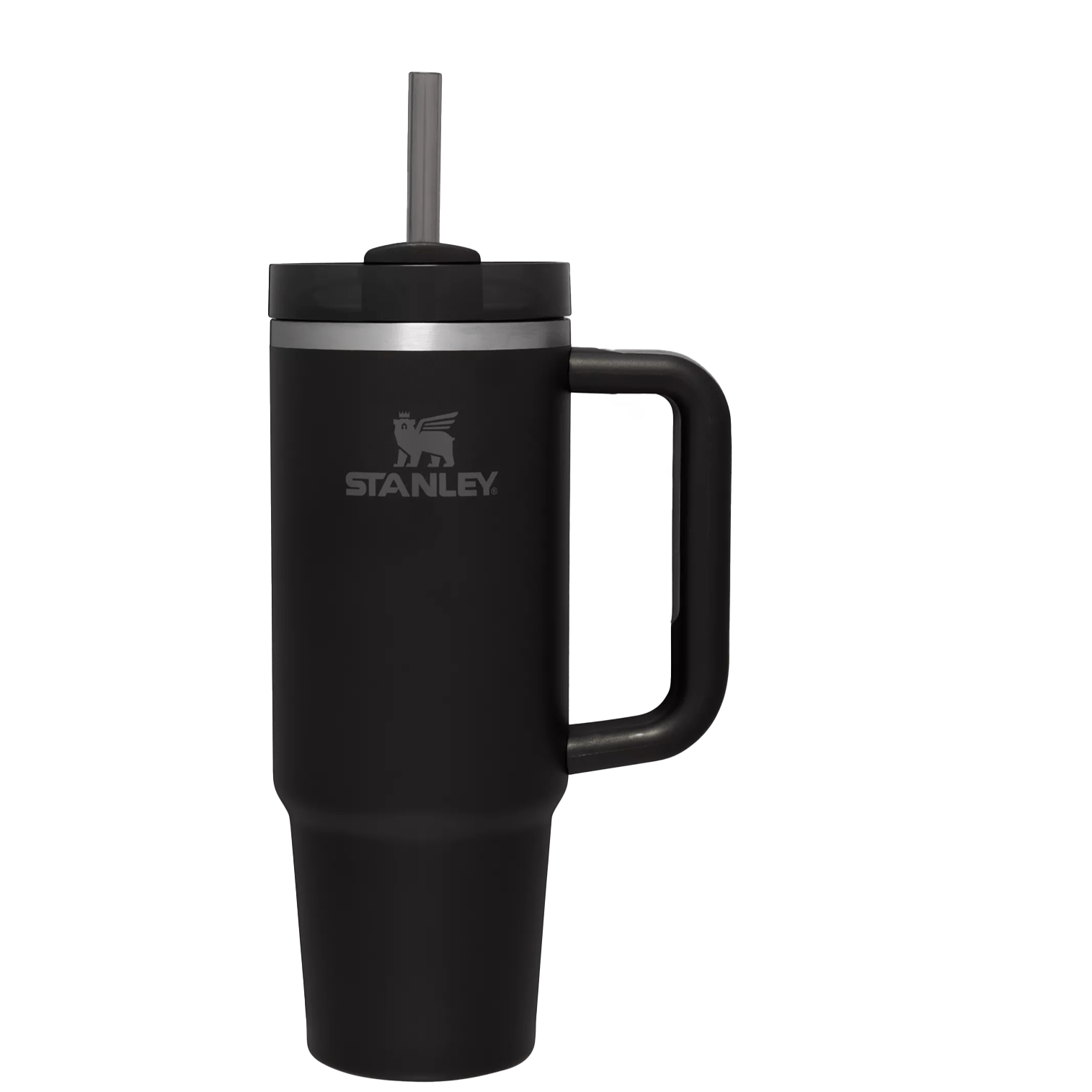 Double-Wall Vacuum The Quencher H2.0 Flowstate Tumbler  | Stanley Create D332L - 40oz Large Capacity Car-Cup Friendly Quencher - Black